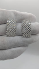 Luxury Silver Crystal Earrings For Girls & Women