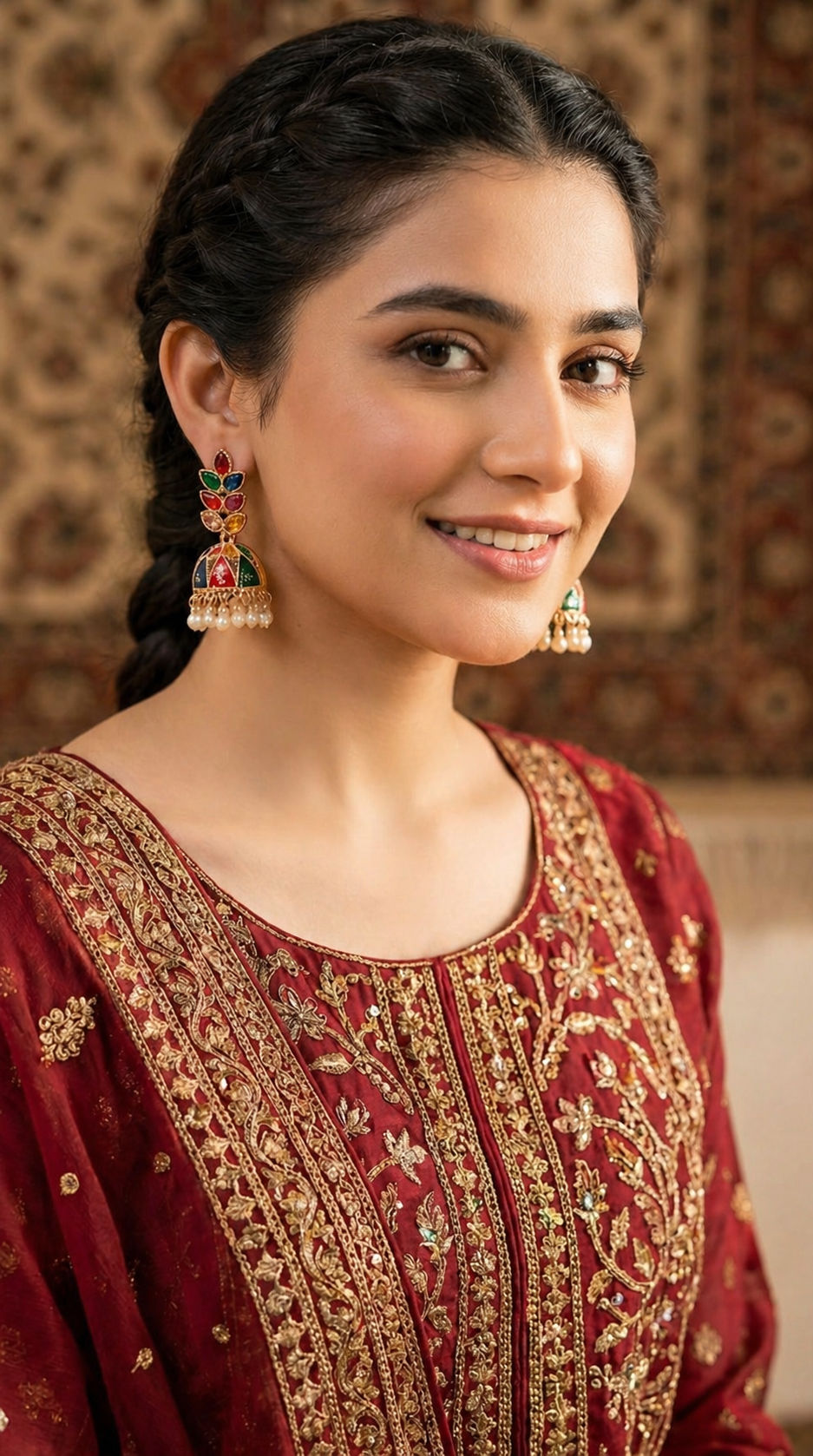 Multicolor Jhumka Earrings Traditional Design for Girls & Womens